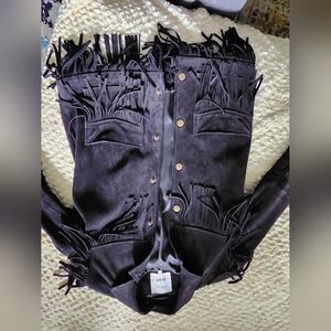 Madewell Suede fringe Jacket